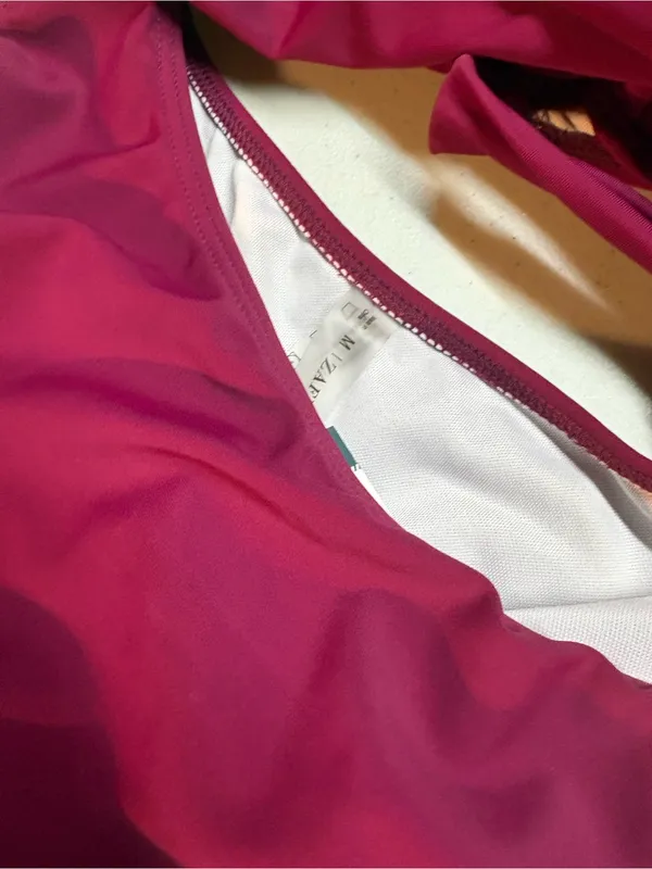 🆕 ZAFUL MEDIUM ✨ one piece cut out swimsuit maroon NWOT - Image 2