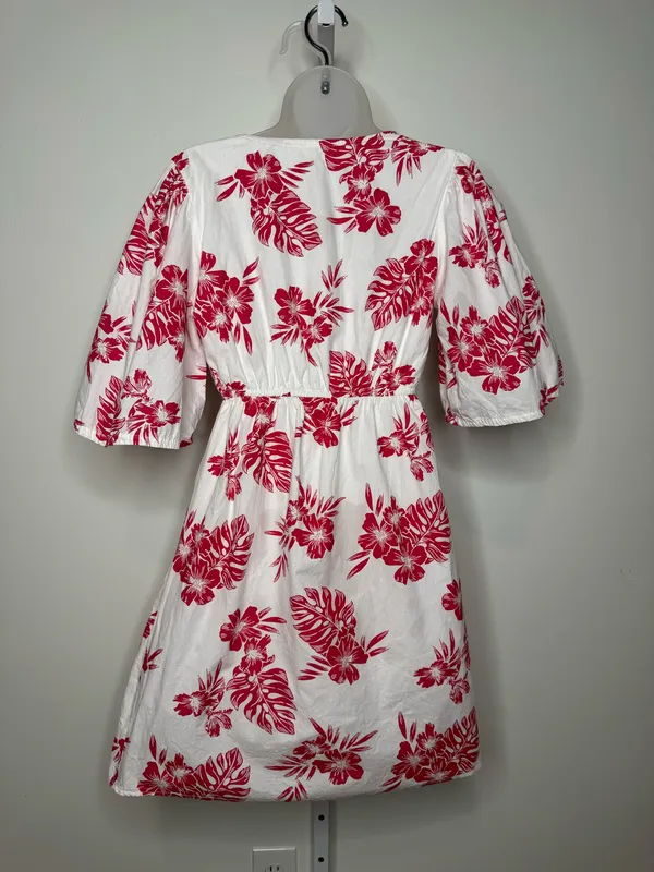 Sim & Sam Poplin Print Dress. Size Medium - Image 5