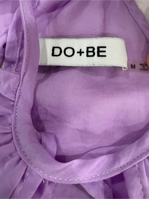 DO+BE Lavender Halter Smocked-Waist Casual Dress - Image 2