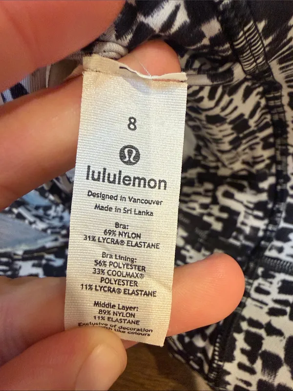Lululemon Energy Bra Medium Support, B-D Cup Size 8 - C30-086 - Image 3
