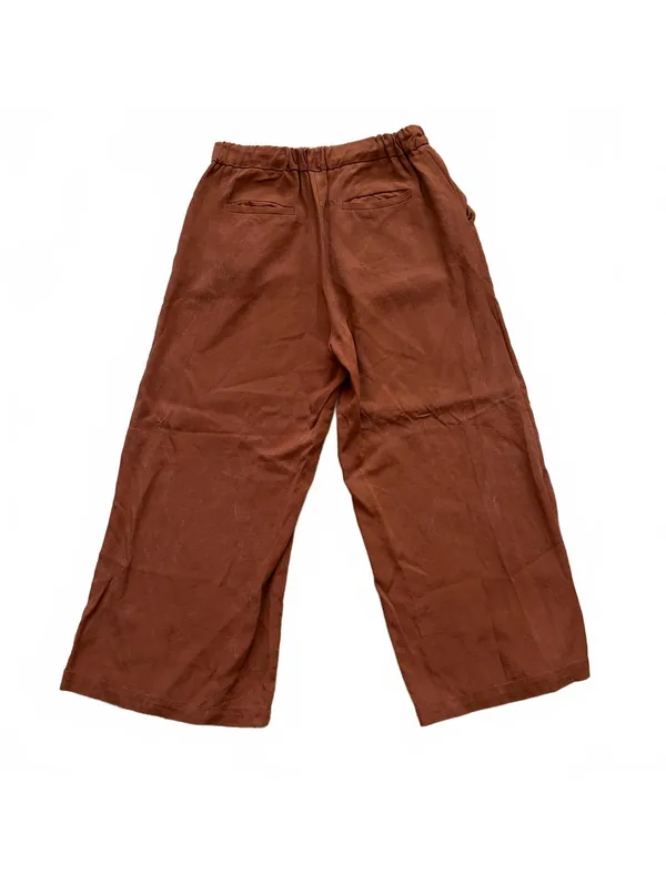 Vetta Capsule The Wide Leg Crop Pants Terracotta Orange Women's Size Small - Image 4