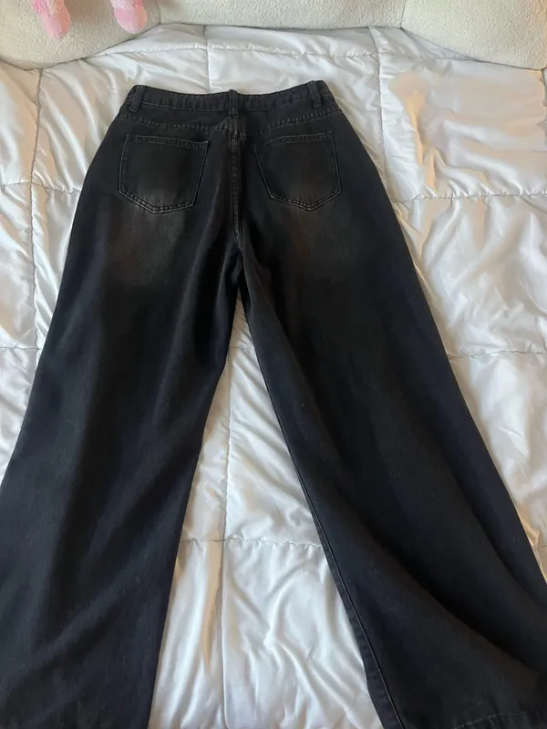 EMMIOL black baggy jeans - Image 3