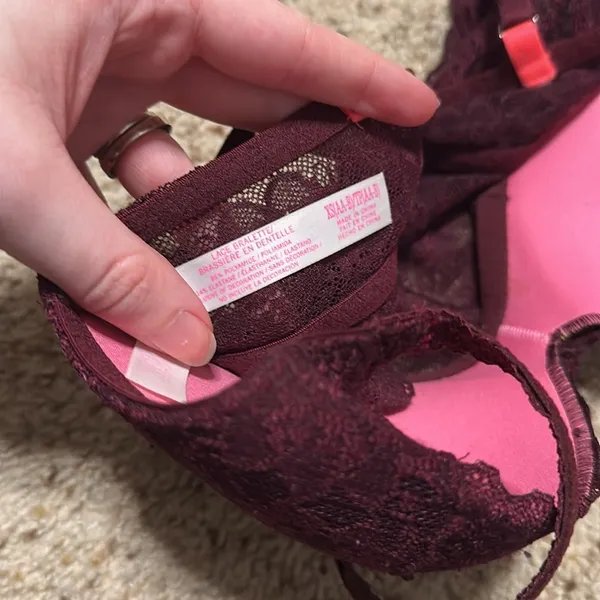 Pink VS Lace Bralette - Image 3
