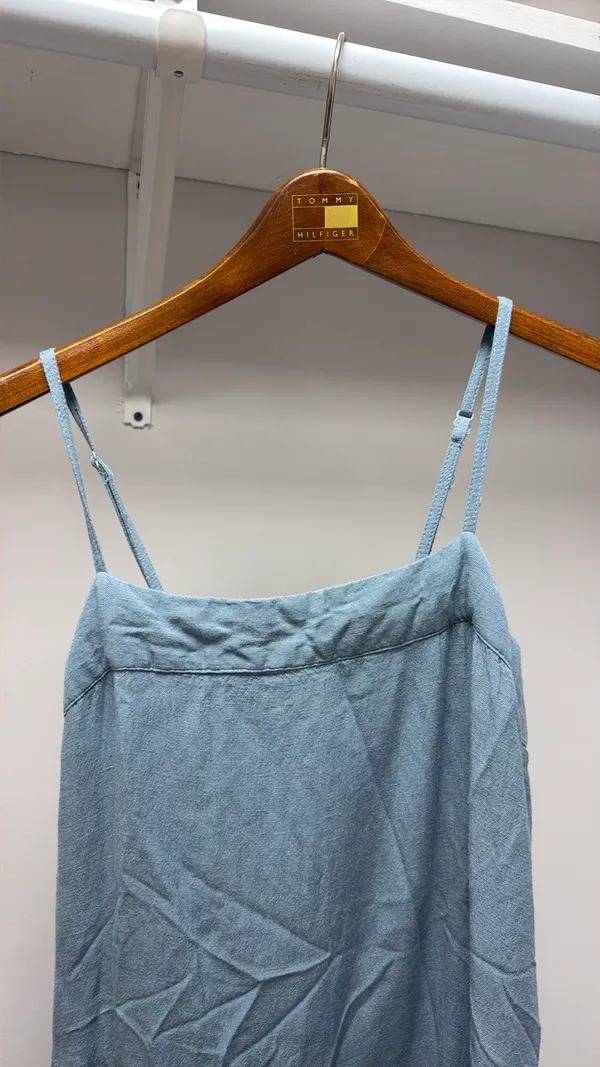 Spaghetti Strap Dress Blue Size M - Image 3