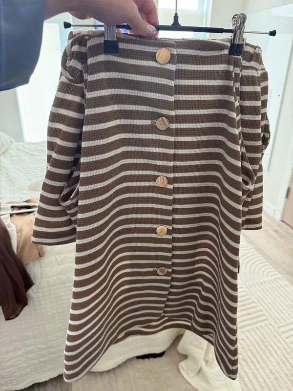Matching stripe set Brown - Image 2