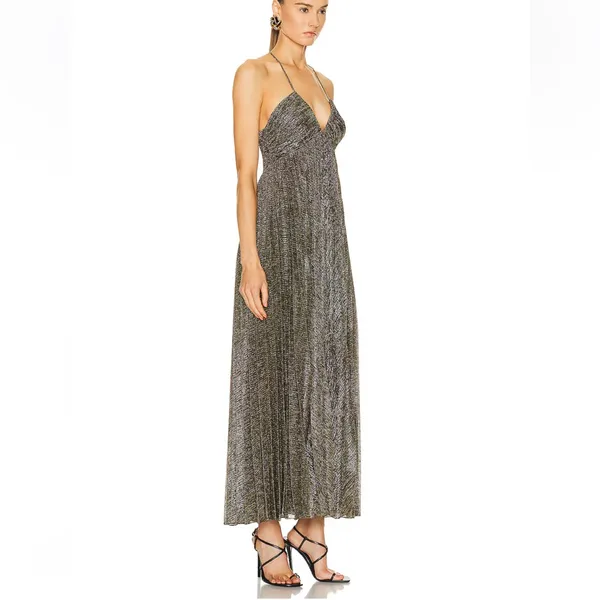A.L.C. Angelina II Dress in Metallic Gold 6 - Image 3