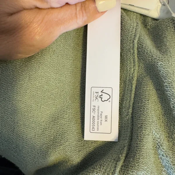 1774 | NWT Jane + Delancey Sage Green French Terry Boxy Hoodie 2X‎ - Image 8