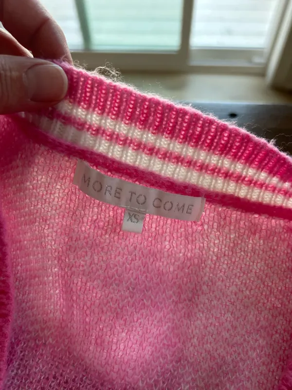 More to Come Revolve Bonnie Pink Plaid Cardigan Sweater XS - Image 8