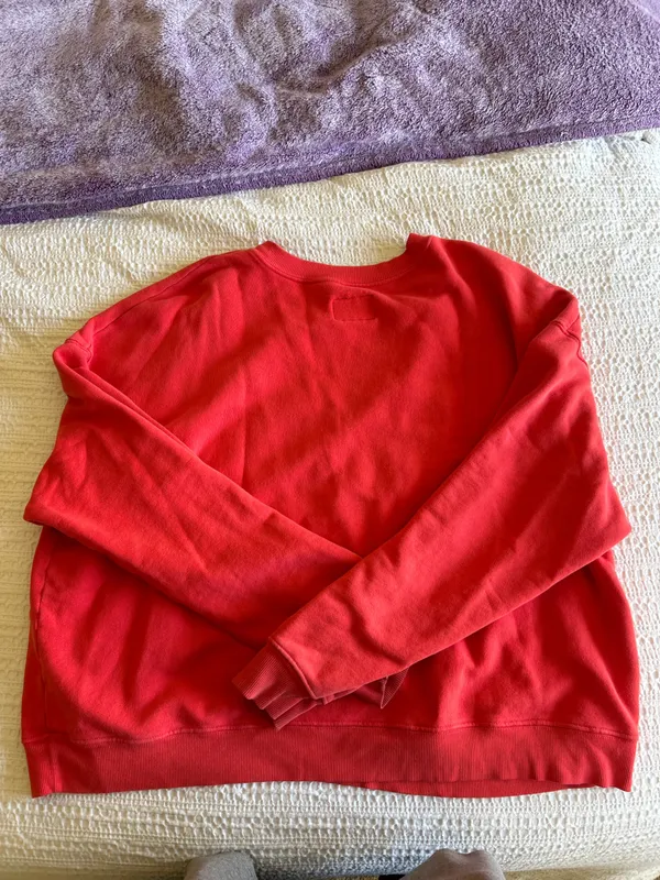 Daily Drills Red Crewneck Oversized Size L/XL - Image 3
