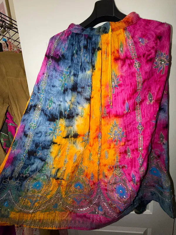 Made in India Embroidered Sequin & Beaded Skirt - Image 6