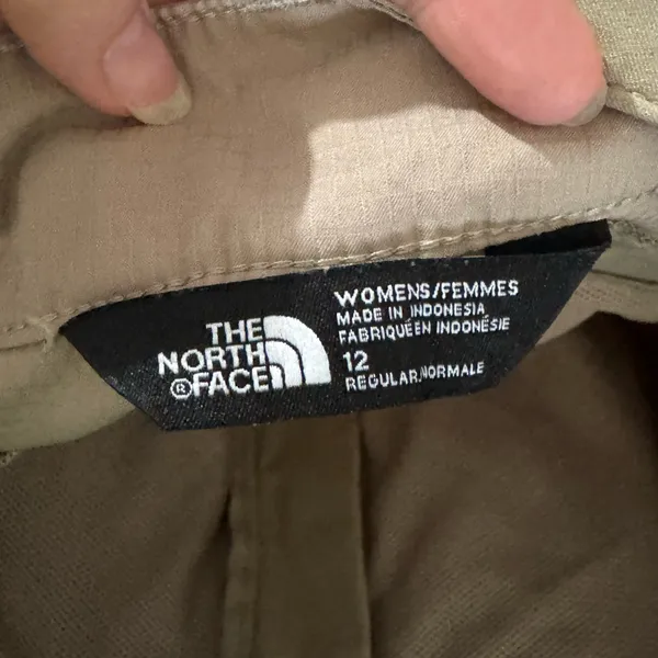 The North Face Cargo Pants Women’s 12 Regular Beige Tan Flat Front Solid Outdoor - Image 3