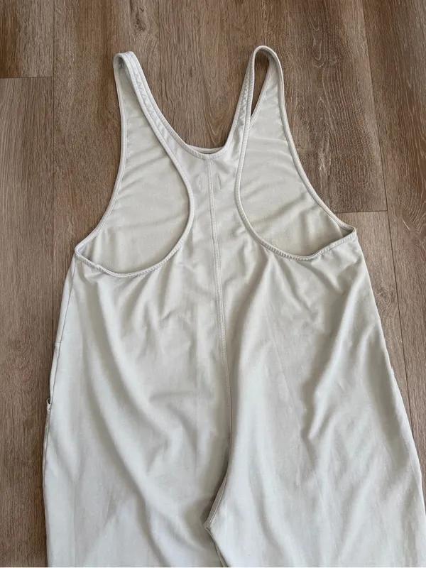 Prana Mindful Movement Jumpsuit Organic Cotton Blend Almond Size Large - Image 8