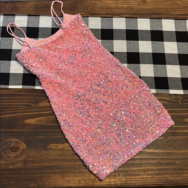 Lucy in the Sky xs Sequin Dress pink - Image 4