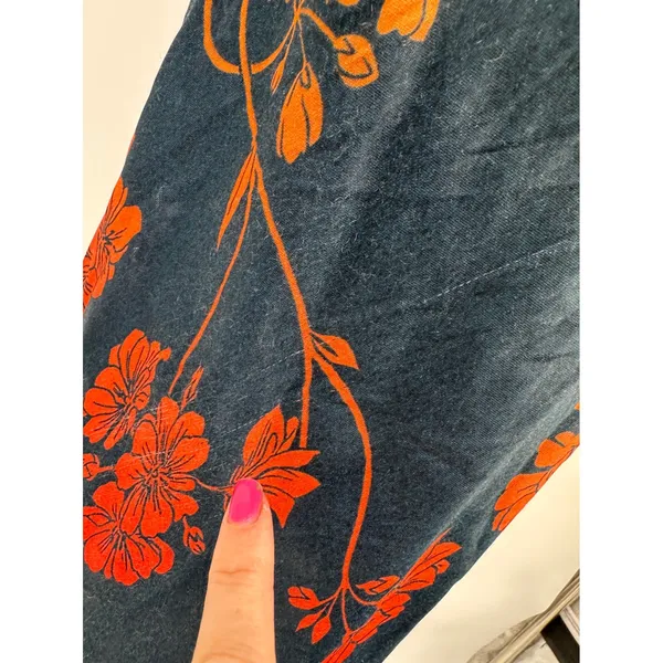 Anthropologie Conditions Apply Floral Maxi Slip‎ Dress XS Tropical Ombre Resort - Image 11