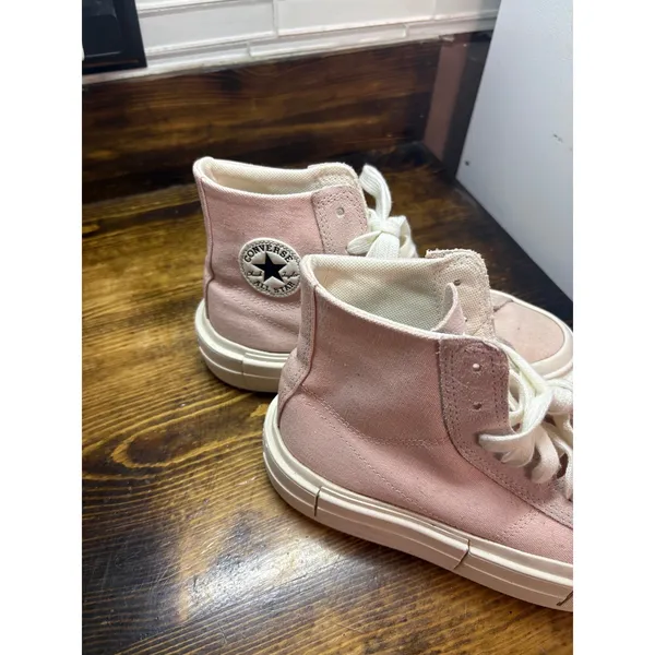 Converse Pale‎ Pink Platform Sneakers Women Size 6 - Image 4