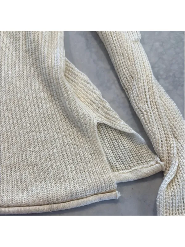 Hanna Andersson Cream Wool Blend Hooded Cardigan Extra Large - Image 2