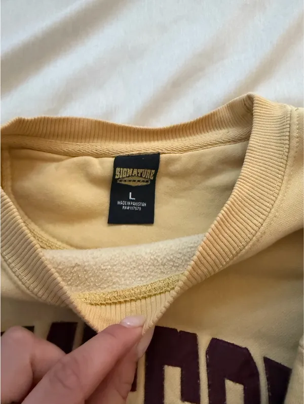 Minnesota Gophers Crewneck Yellow Size L - Image 4