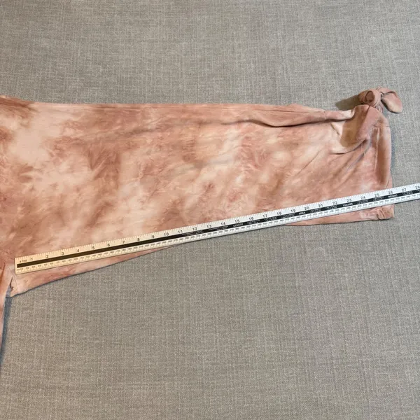 Free‎ People Dusty Mauve Tie Dye Strapless Jumpsuit Small Boho Wide Leg Romper - Image 8