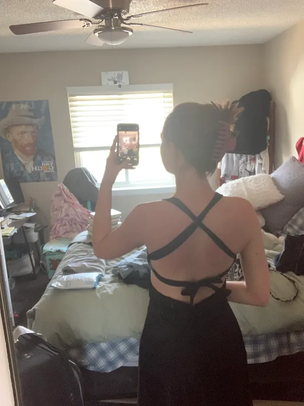 BCBGMAXAZRIA Vintage Black Gown - Image 2