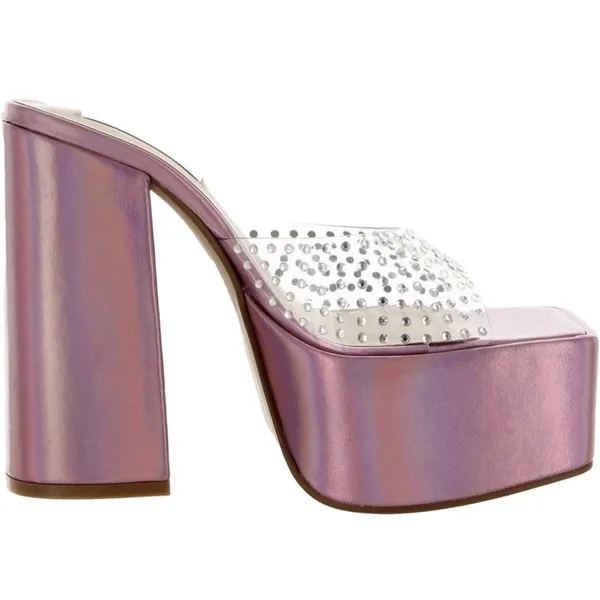 Steve Madden Ruby Heeled SandaI Iridescent RUBY-IRI Women's Size 8.5 Medium - Image 3