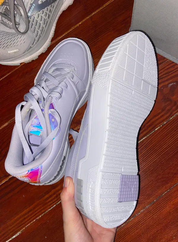 Puma NEW Purple Holographic Sneakers - Image 3