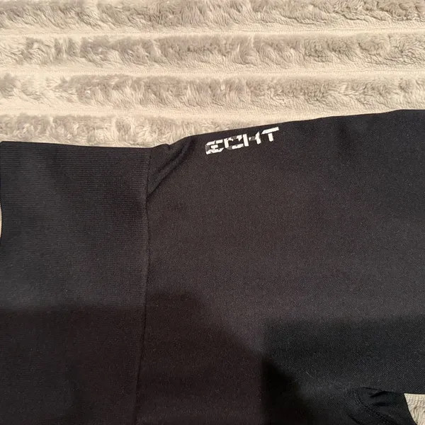 ECHT Women Black High Rise Seamless Athletic Gym Leggings - Image 5