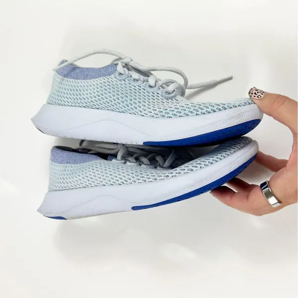 Allbirds Womens Tree Dasher Blue White Sneakers Lace Up Size 8.5 - Image 4