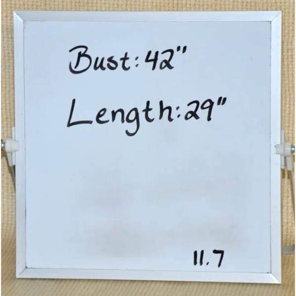 Vintage Quizz Again Cotton Denim Button Up Shirt Size M Embroidered Christmas - Image 9