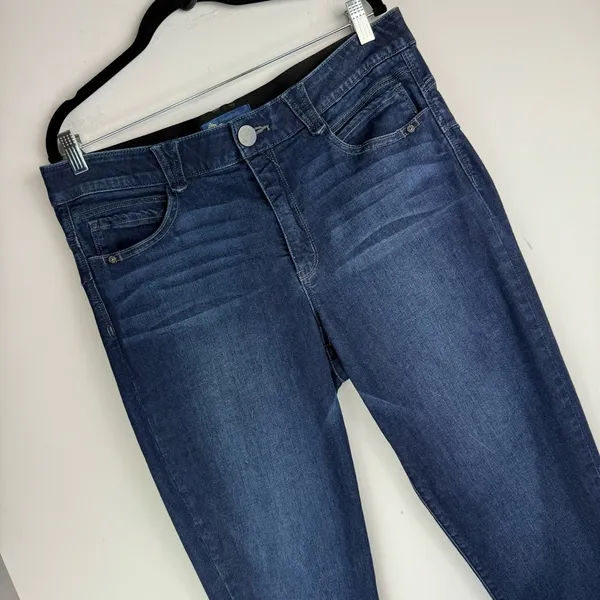 Democracy Ab Solution Womens Plus Skinny Jeans Sz 16 Dark Wash Stretch Denim - Image 5