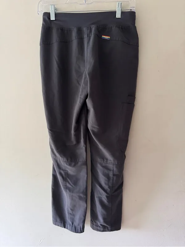 Figs Pride Zola Skinny Scrub Pants Charcoal Rainbow - Image 3