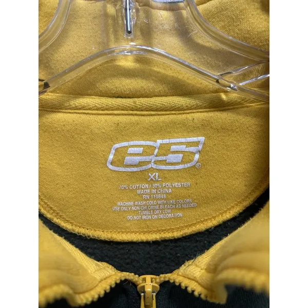 E5 Oregon Ducks College Football 1/4 Zip Pullover Logo Embroidered‎ - Image 2