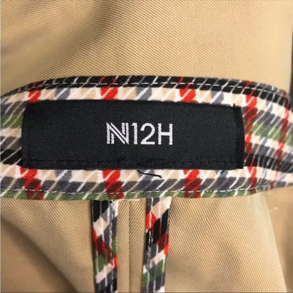 N12H Trench Jacket Sz XS Tan Button Up Sleeve Boho City Chick Rare Preppy NWOT - Image 12