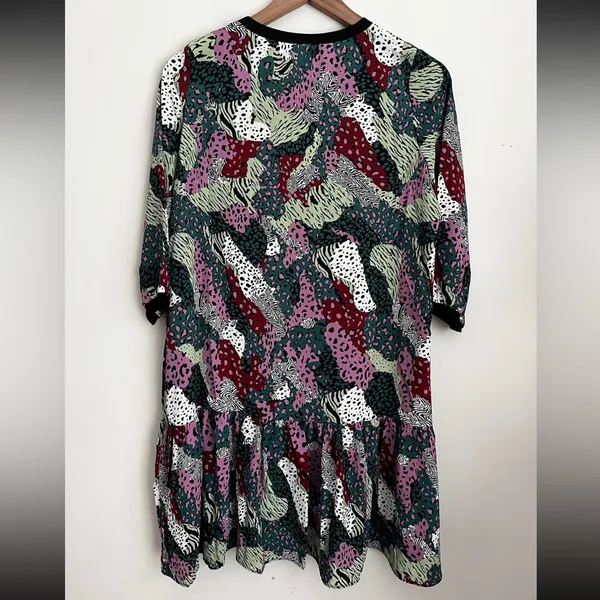 Anthropologie Lili Sidonio multi print artsy dress XS - Image 5