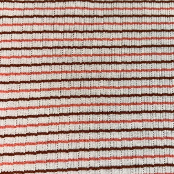 PINK & BROWN HENLEY STRIPE TANK TOP - Image 2