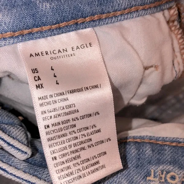 American eagle outfitters baggy MOM shorts distressed size 4 - Image 5