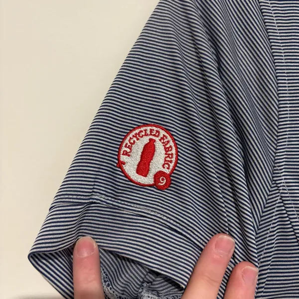 Chick-Fil-A Oobe Team‎ Style stripe Employee Polo Shirt women’s small - Image 5