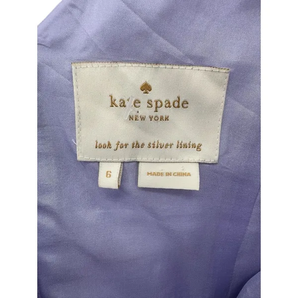 Kate Spade New York Minae Lavender Lilac Purple Gold Dress‎ Size 6 Wedding Guest - Image 3