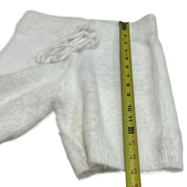 NEW Hidden Brand White Eyelash Lounge Cozy High‎ Rise Mini Shorts Women's Size S - Image 11