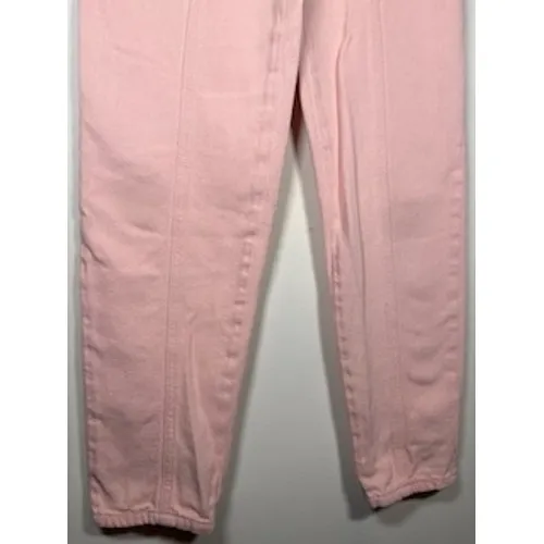 WETHE FREE Free People Pink High Rise Tapered Jeans Size‎ 25 Button Tab Waist - Image 4