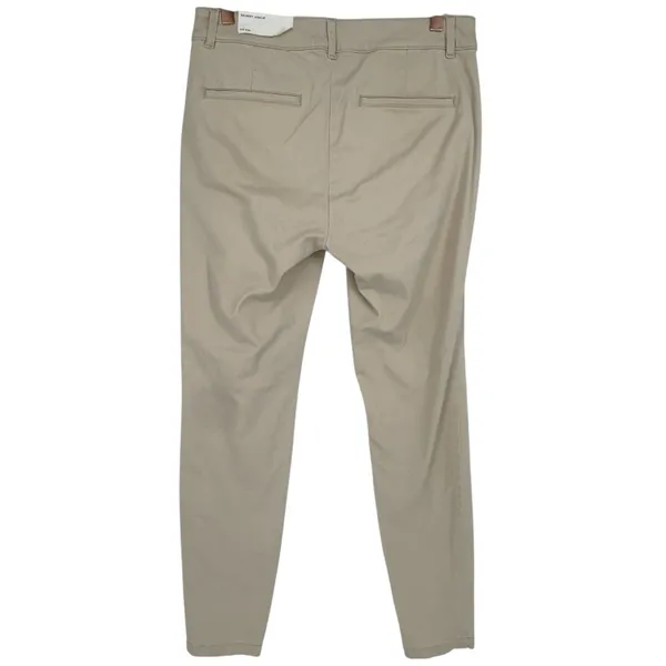 NWT LOFT Women’s 2023 Mid Rise Skinny Ankle Pants Light‎ Khaki Size 4 Preppy - Image 2