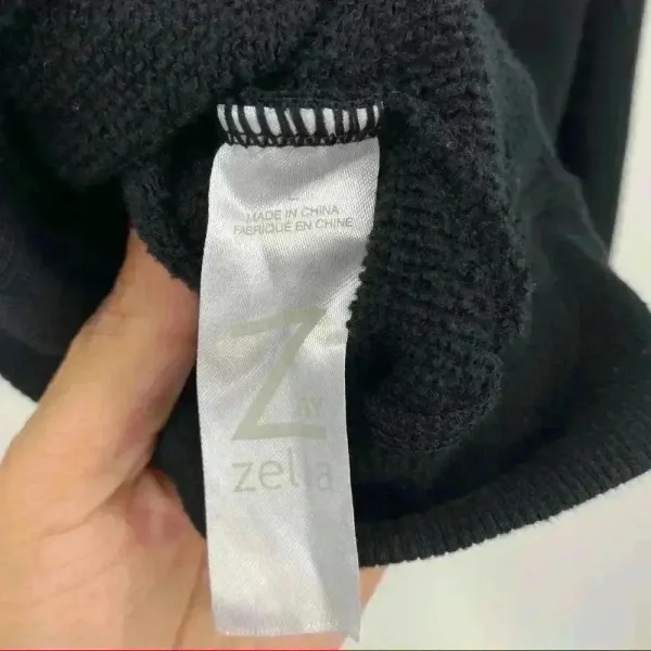 Z by Zella Full Effect Women's Black Zip‎ Activewear Casual Sweater Size L - Image 13