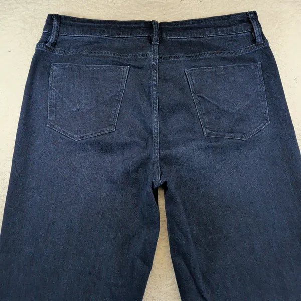 Hudson Los Angeles Womens Size 14 Dark‎ Wash Wide Leg High Rise Stretch Jeans - Image 7