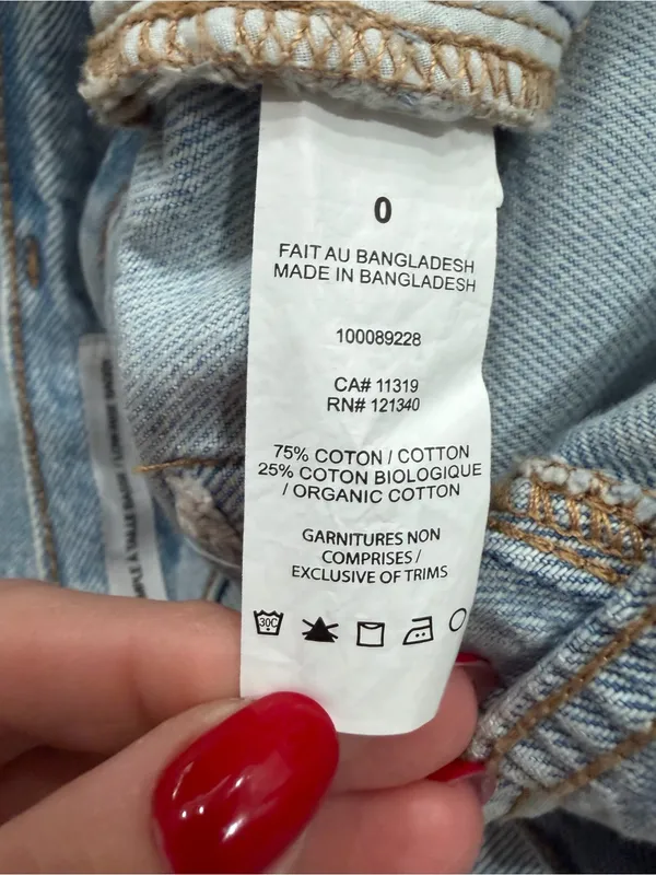 Garage Clothing Low Rise Baggy Wide Leg Denim Jeans Light Blue Wash - Image 5