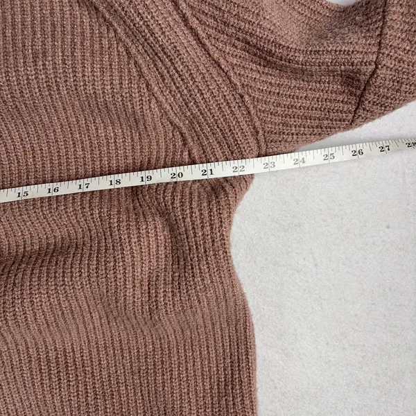 Free People Sunbeam Sweater Women's XS Antler Brown Oversized Mock Neck Autumn - Image 6