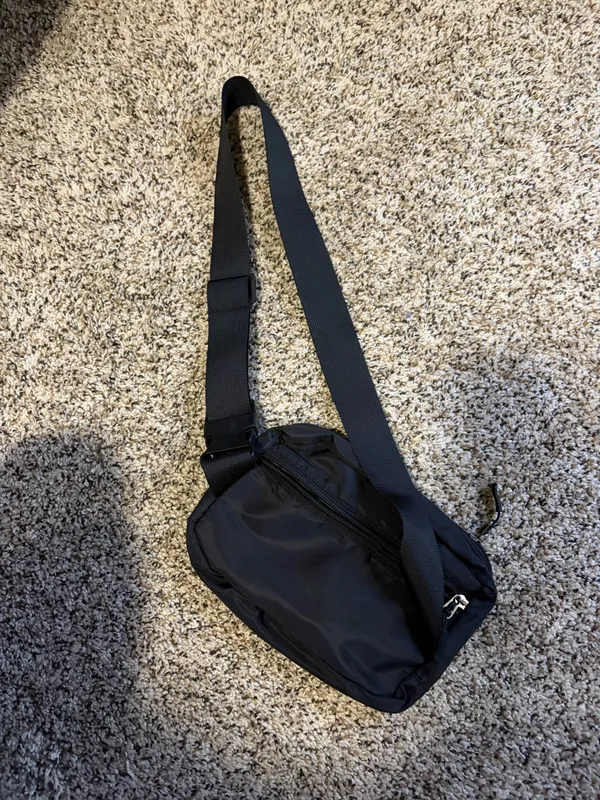 Black Cowhide Crossbody Bag - Image 2