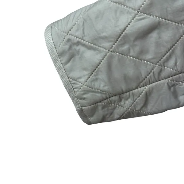 Barbour Cavalry Polarquilt Jacket Womens 6 Beige Quilted Full Zip Riding Coat‎ - Image 3