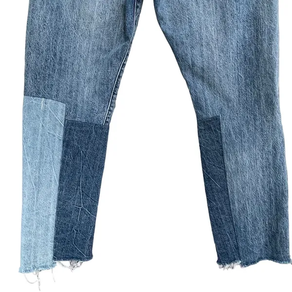 Levi’s 501 SZ W27 L27 Patchwork Jeans Ragged Lands Button-Fly Distressed Frayed - Image 6