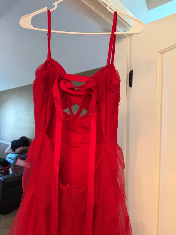 Prom dress Red Size 11 - Image 5
