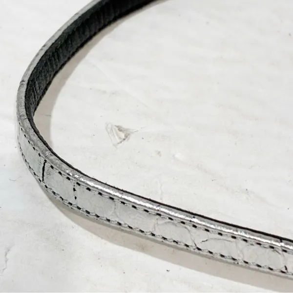 Tom Ford Silver Metallic Padlock Key Adjustable‎ Necklace Belt - Image 5