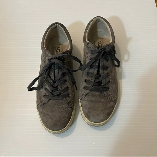 UGG Tomi Pewter Gray Suede Sneaker - Image 2